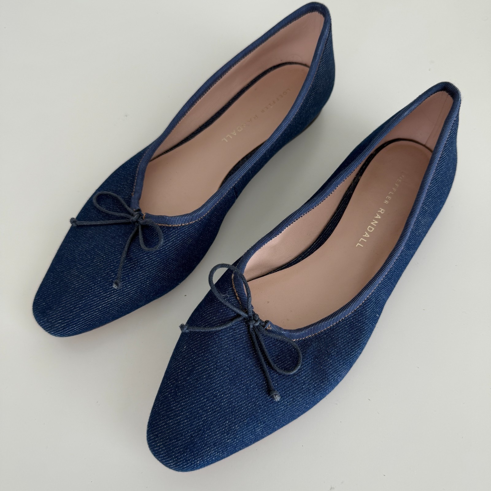 Loeffler Randall Ballet Flat Womens 7.5 B Blue Denim Georgie Minimalist Luxury — image 4 of 8